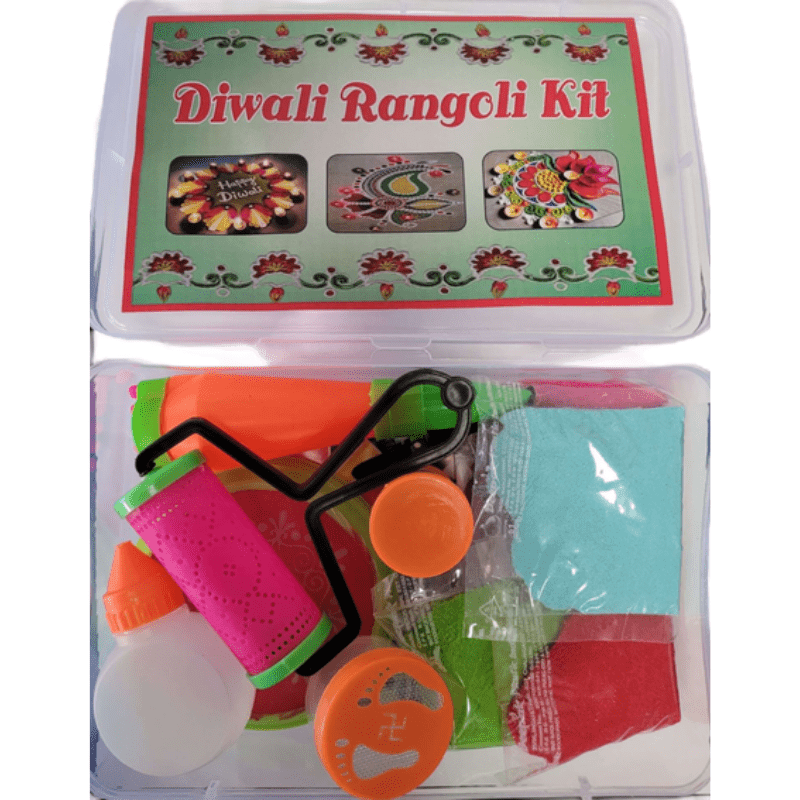 Weekly Rangoli Set Lakshmi Rangoli Kit 18pc in box – Indira Foods