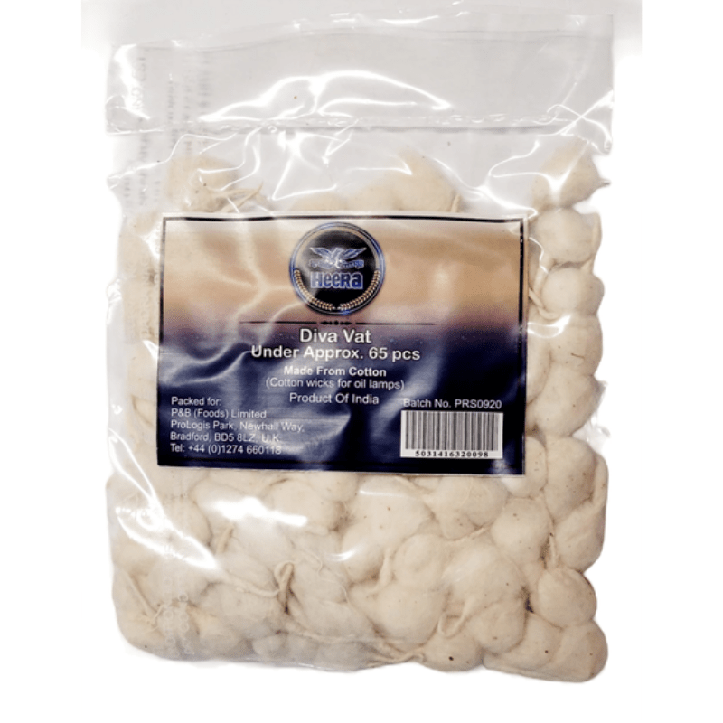 Heera Cotton Wicks (Round) 60pc