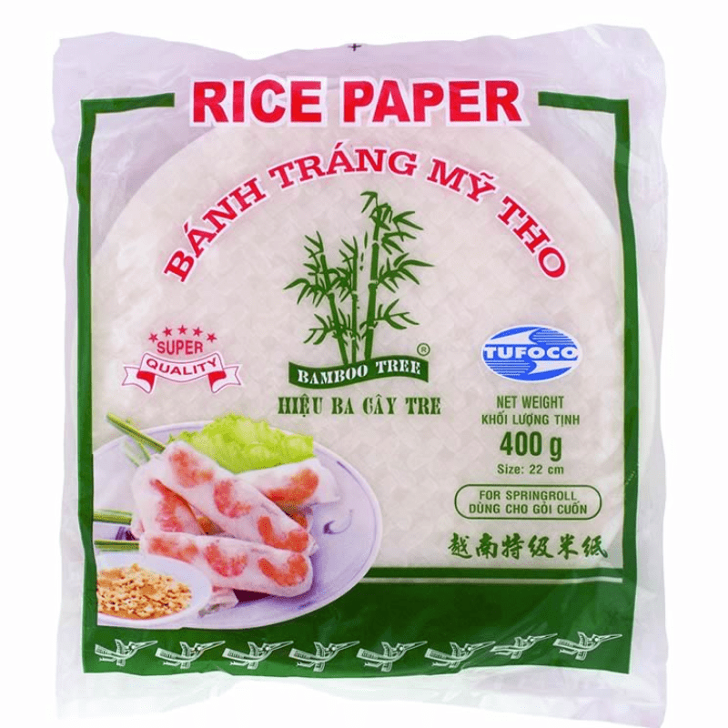 Bamboo Tree Rice Paper 22cm(Spring Roll) 400g – Indira Foods