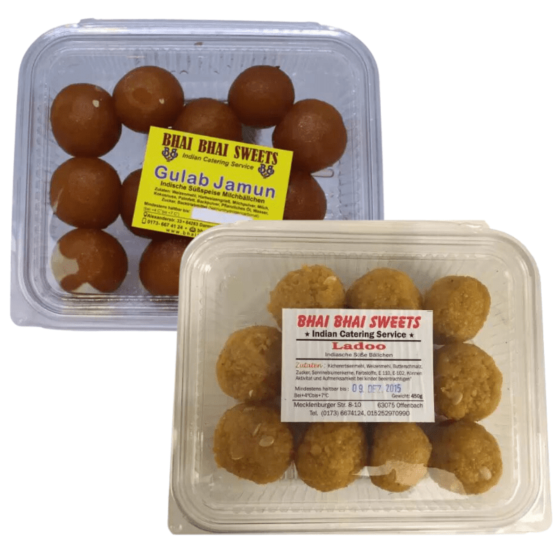 Bhai Bhai Laddu / Bhai Bhai Gulab Jamun 400g (Nur lokale Lieferung im Sommer)