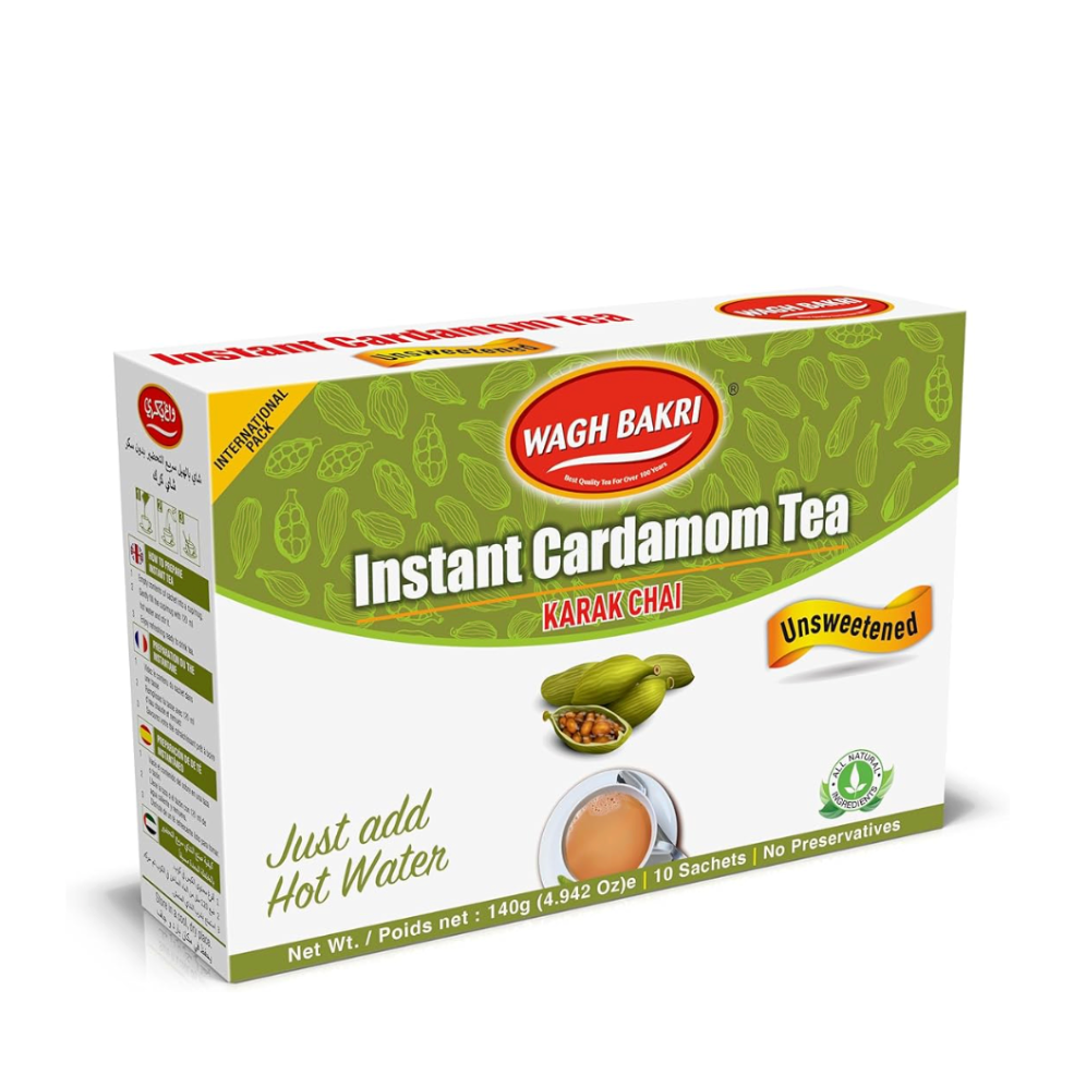 WAGH Bakri Cardamom Instant Premix Tea 140g