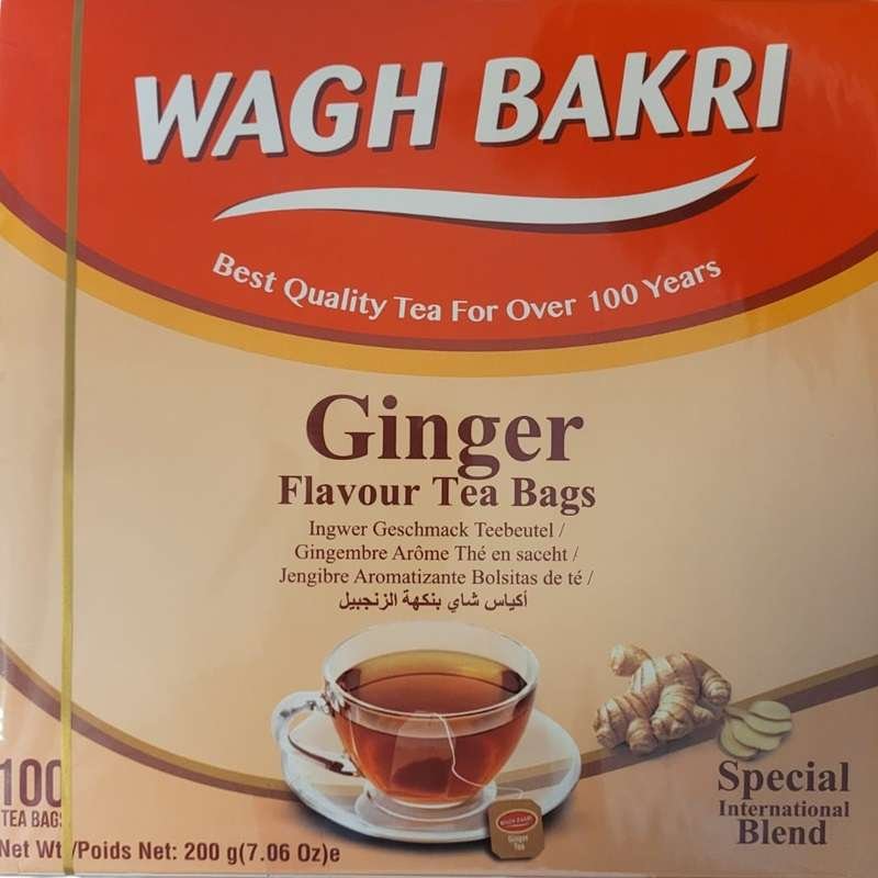 WAGH Bakri Ginger Tea Bags 100 – Indira Indian Foods