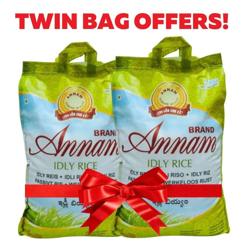 Annam Idly Rice 20kg (2 Twin bags x10kg)