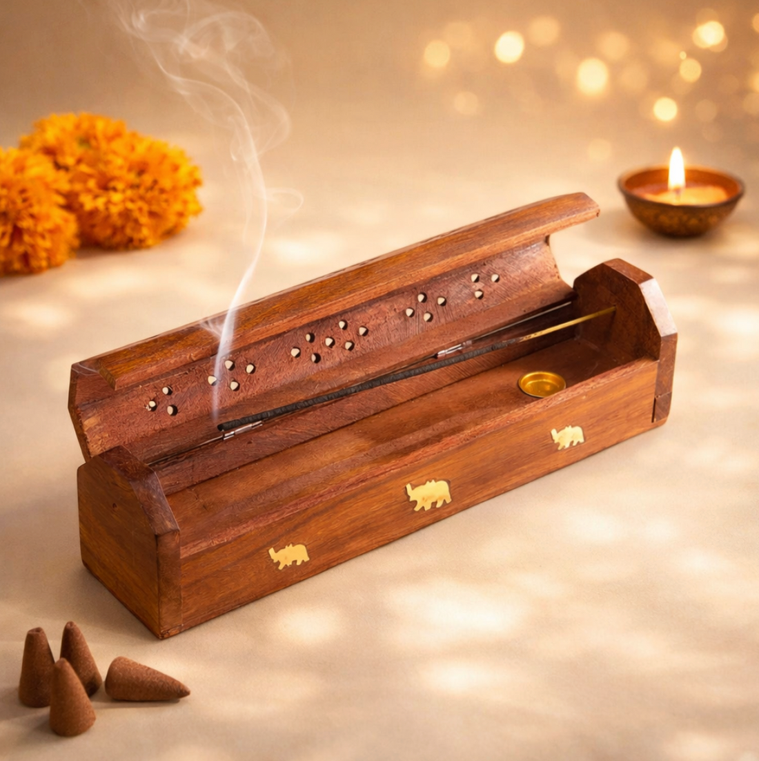 Wooden Agarbatti Stand 1PC