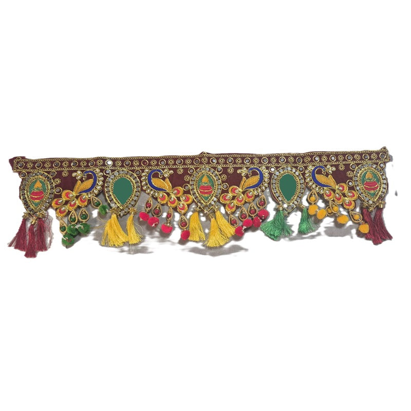 Hanging Fancy cloth Thoran (D24 Oval deisgn ~1m) 1pc