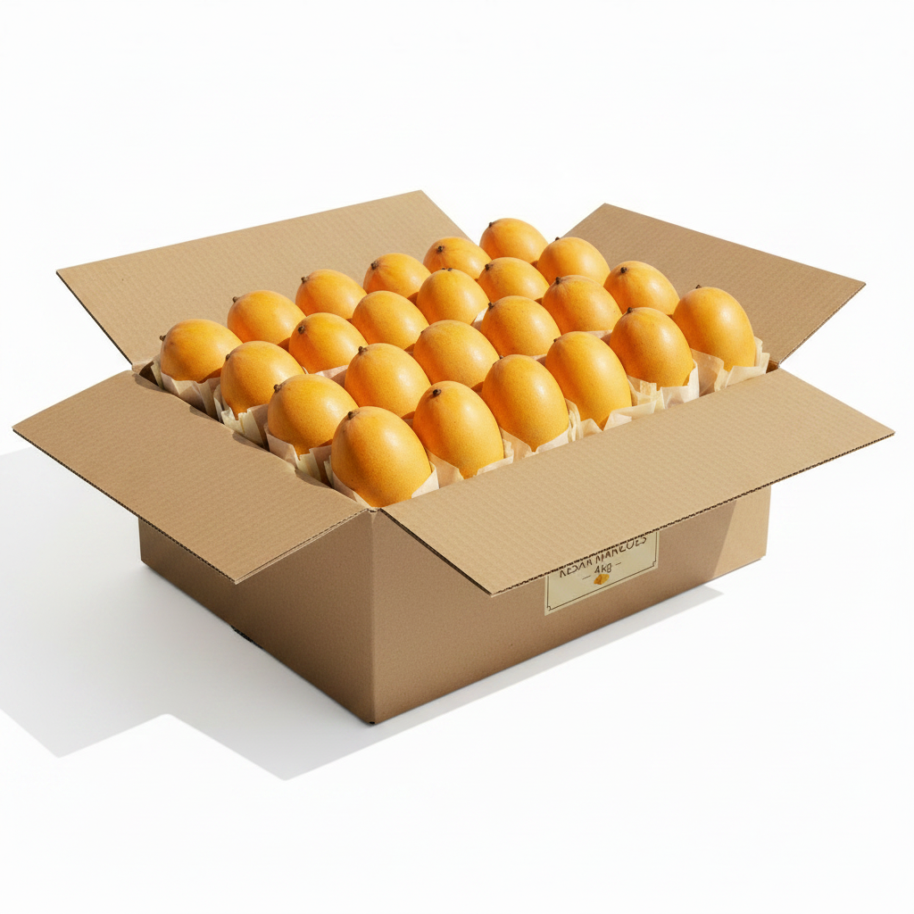 Gujarat Kesar Mango Jumbo  Box ~4kg